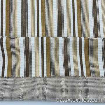 Stribet polyester spandex blandet jacquard strikket stof